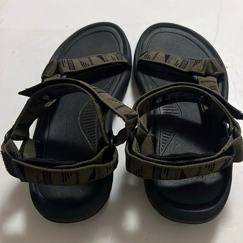 TEVA HURRICANE‎ XLT CHARACTER DARK OLIVE GREEN STRAP HIKING SANDALS SIZE 9